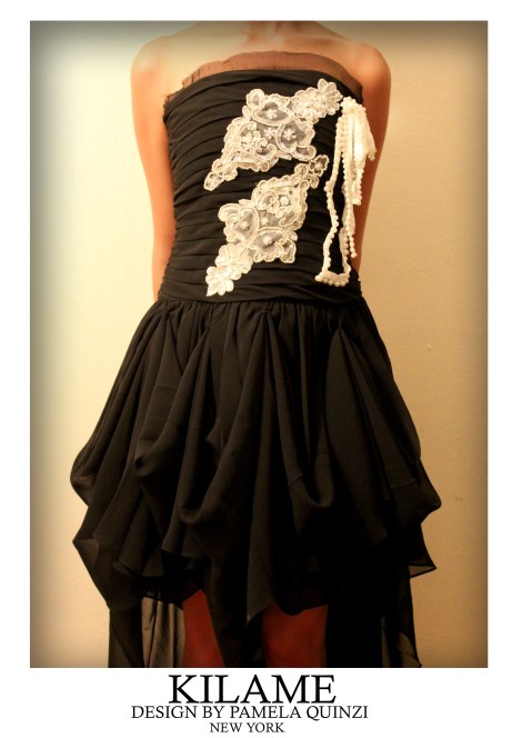 BLACK AND WHITE DRESS